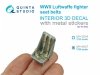 Quinta Studio QR+35027 WWII Luftwaffe fighter seatbelts (with metal buckles) (All kits) 1/35
